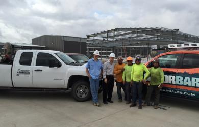 erik and crew on gatorbar installation 
