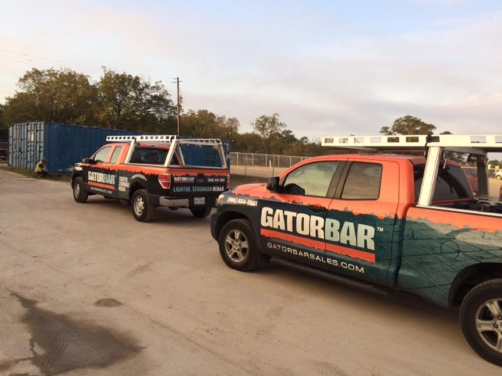 gatorbar trucks on site 