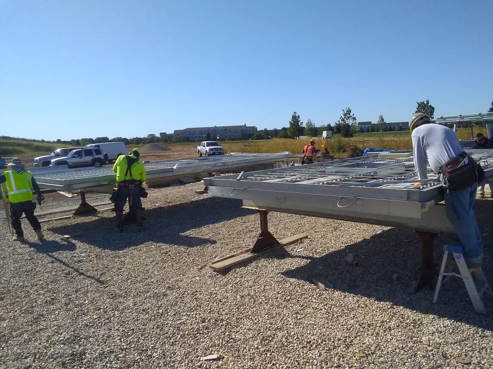 pre-cast with GatorBar 