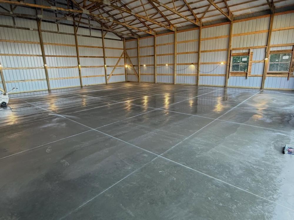 Pole Barn Finished Concrete